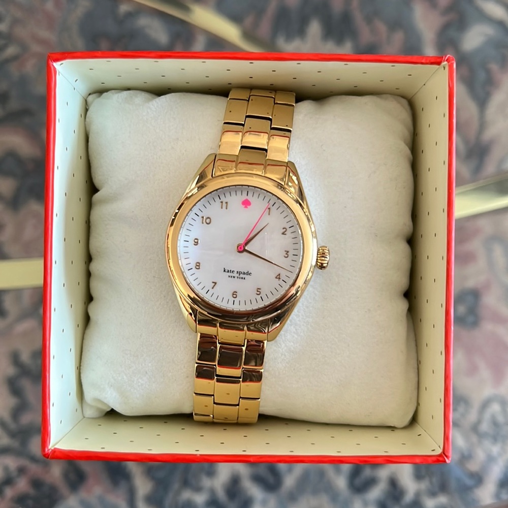 Kate Spade stainless steel gold tone watch